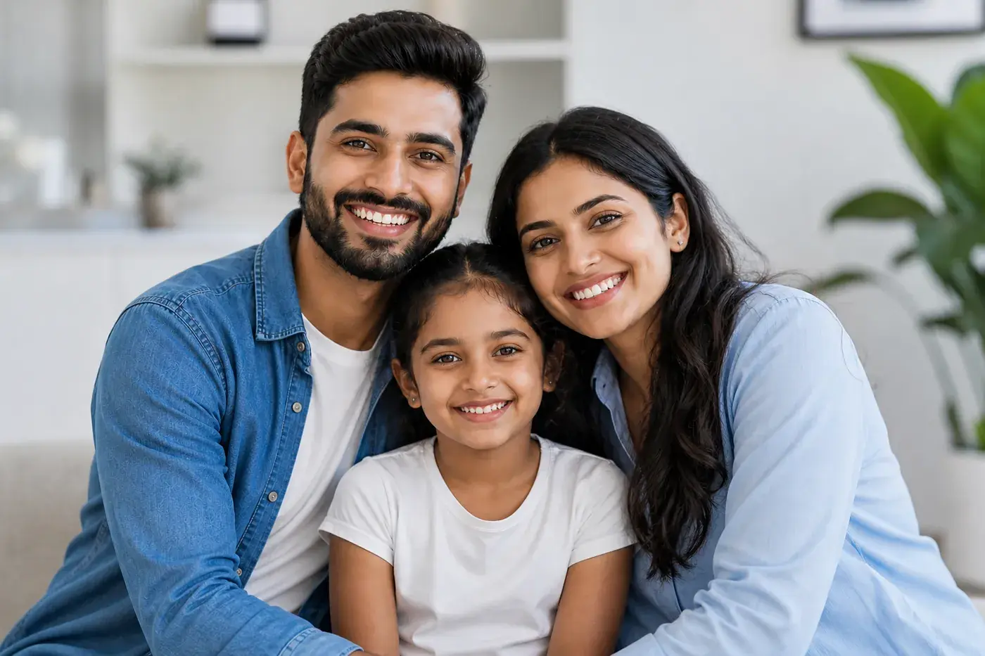Happy patient family